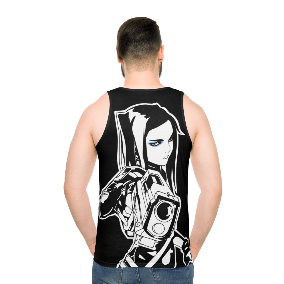 Unisex Ergo Proxy Anime Tank Top - men back