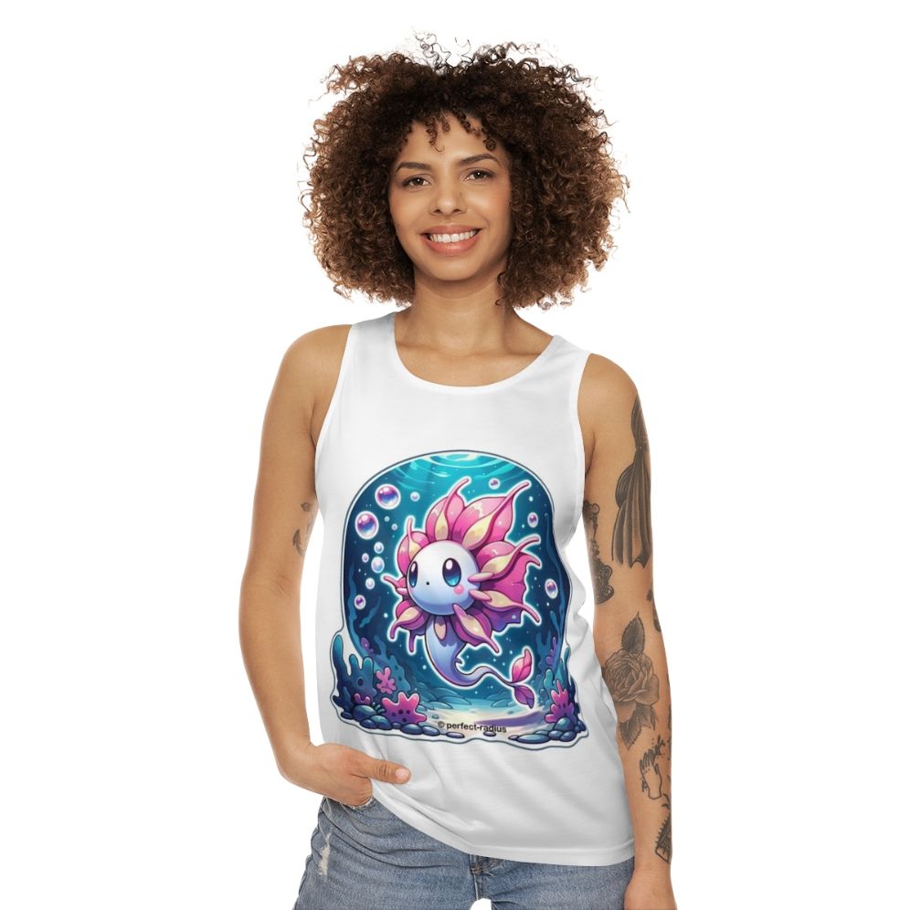 Whimsical fantasy petal fish tank top - women