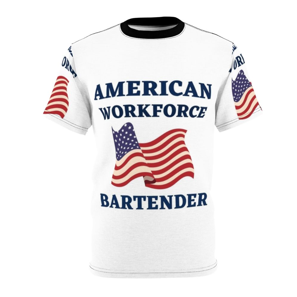 Patriotic Bartender American Workforce T-Shirt