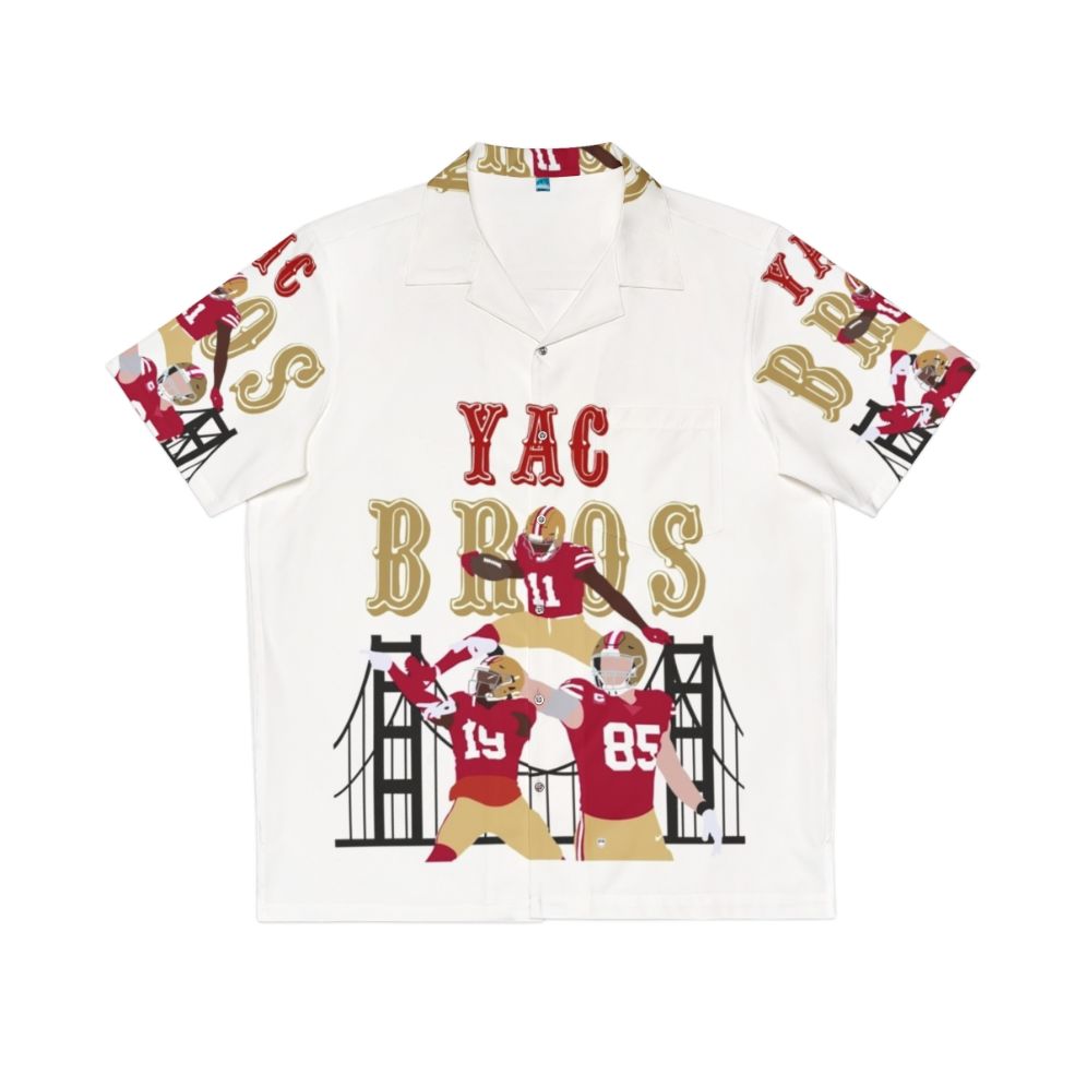 Yac Bros Hawaiian Shirt with 49ers Inspired Design