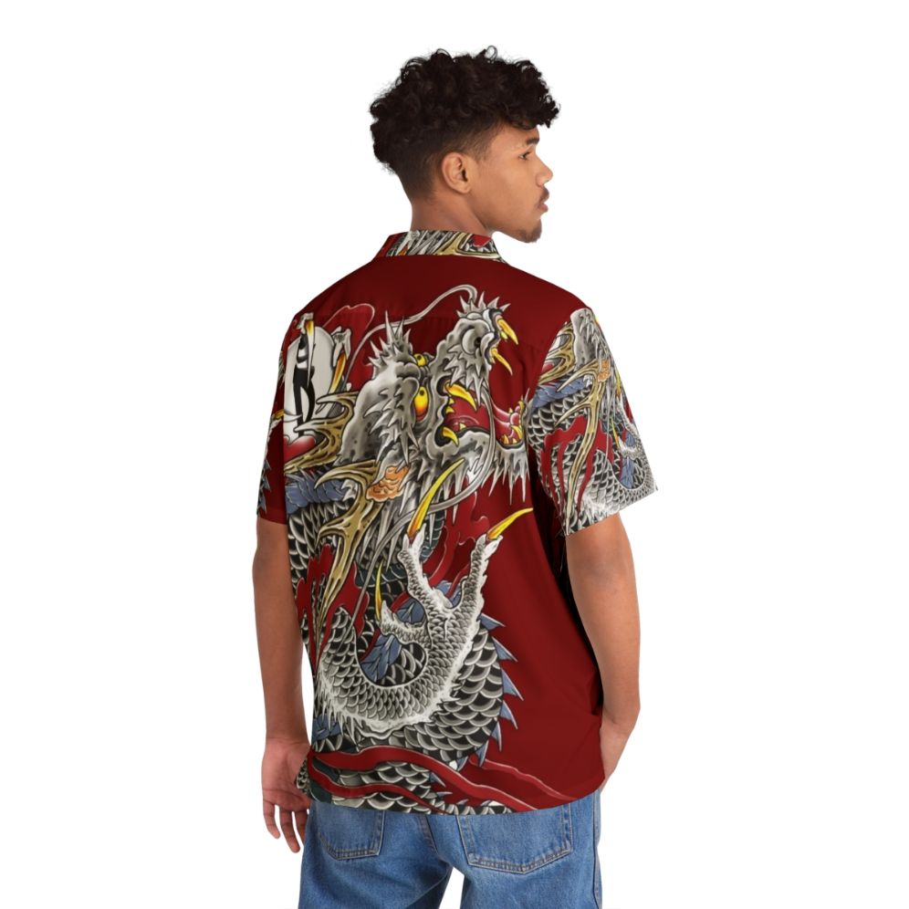 Yakuza dragon tattoo Hawaiian shirt - People Back