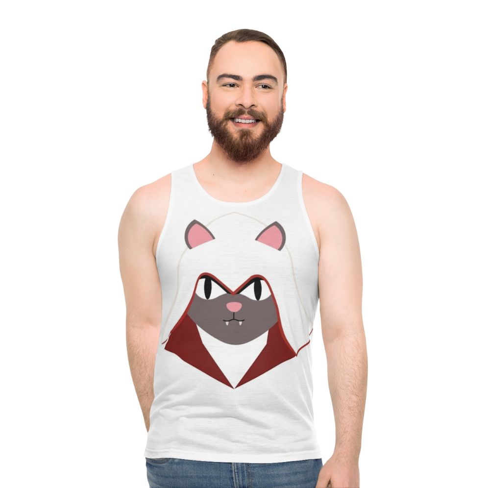 Assassin's Creed Ezio Cat Graphic Unisex Tank Top - men