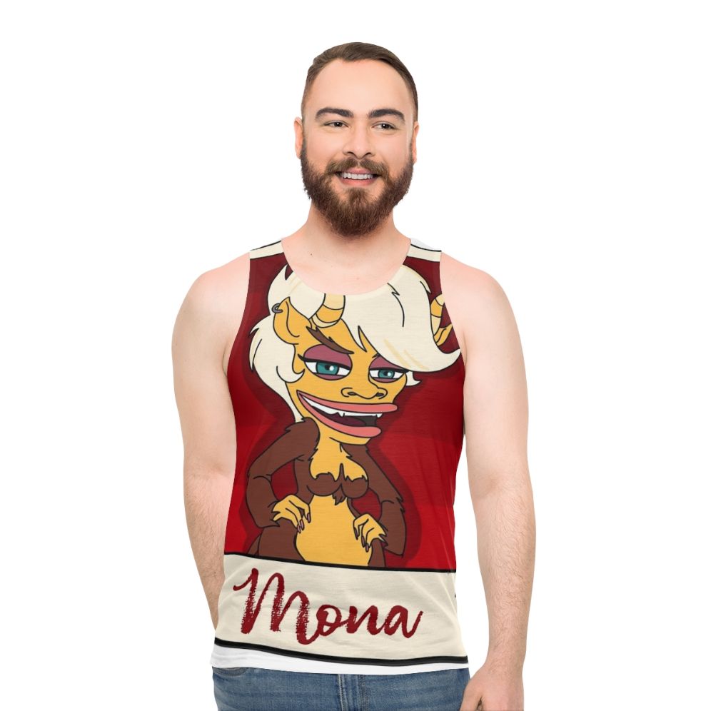 Big Mouth Hormone Monster Mona Unisex Tank Top - men