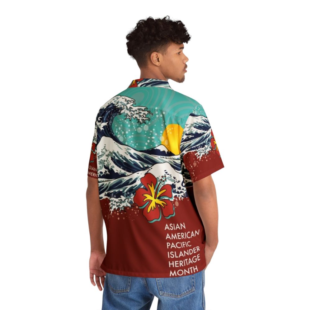 Asian American Pacific Island Heritage Month Hawaiian Shirt - Flat lay