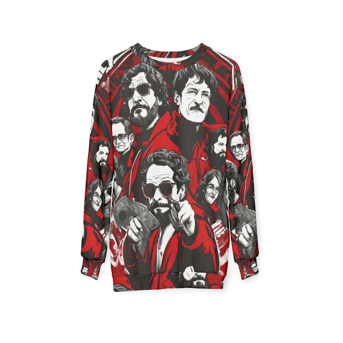 Money Heist Team Artwork Sweatshirt - hanging