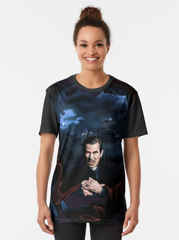 Dracula t-shirt featuring Claes Bang as the iconic vampire from the BBC's 2020 television series - Women