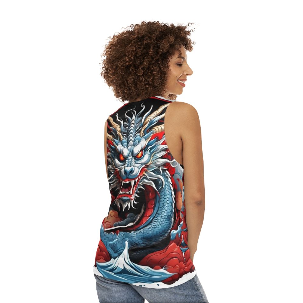 Dragon Chinese Zodiac Unisex Tank Top - women back