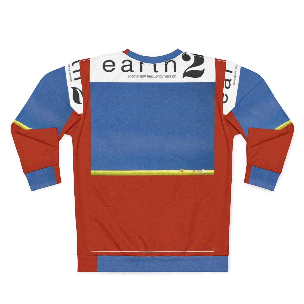 Earth Sweatshirt featuring a trippy and abstract album cover-inspired design - Back