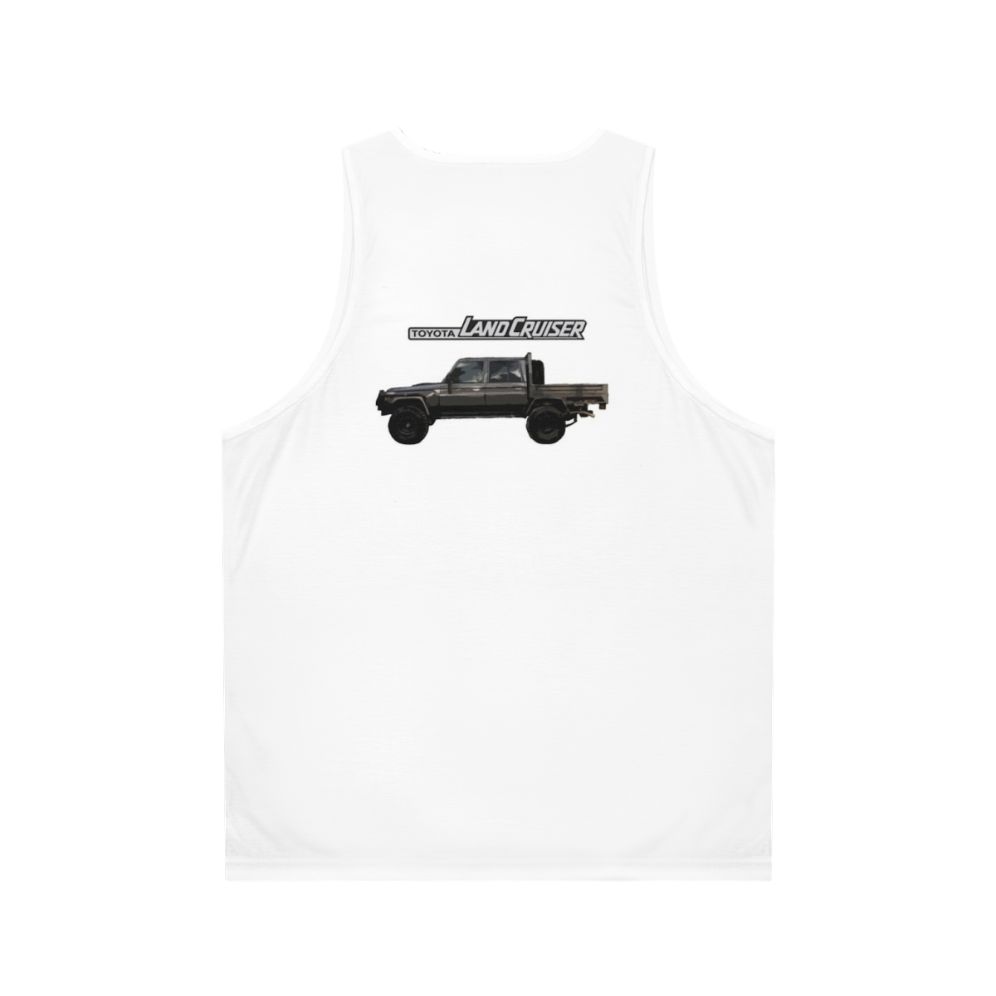 Toyota Landcruiser 79 unisex tank top - Back