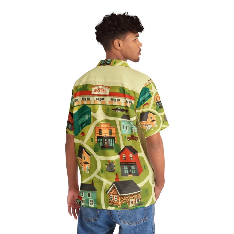 Schitt's Creek Town Map Hawaiian Shirt - People Back