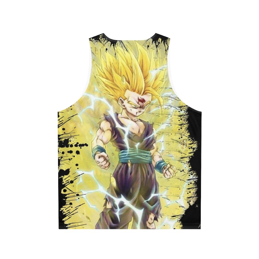 Gohan SSJ2 Unisex DBZ Anime Tank Top - Back