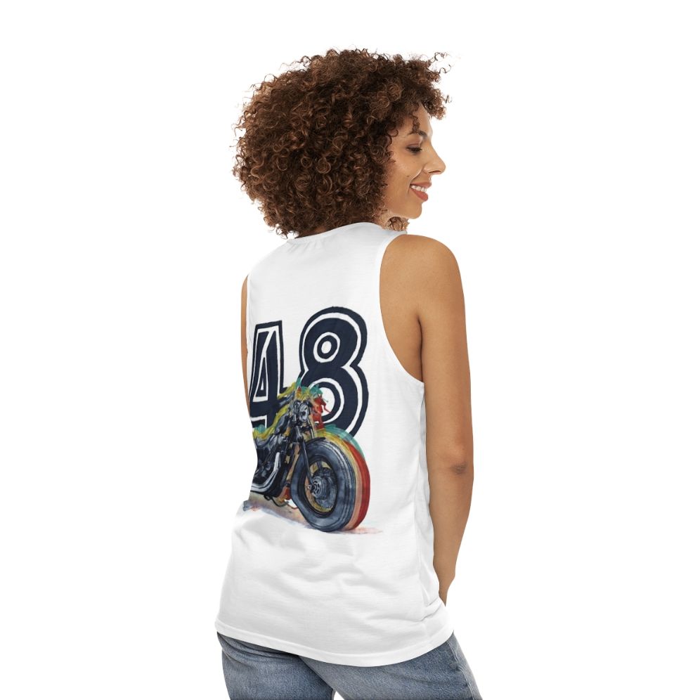 Harley Davidson 48 Unisex Motorcycle Tank Top - women back