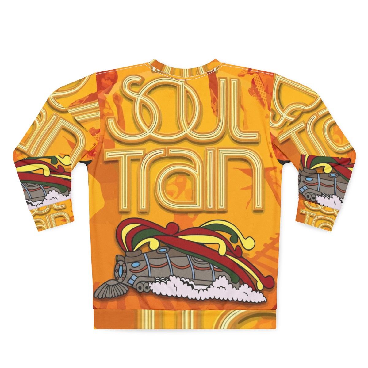 Retro Soul Train Sweatshirt featuring vintage 70s/80s music and dance culture - Back