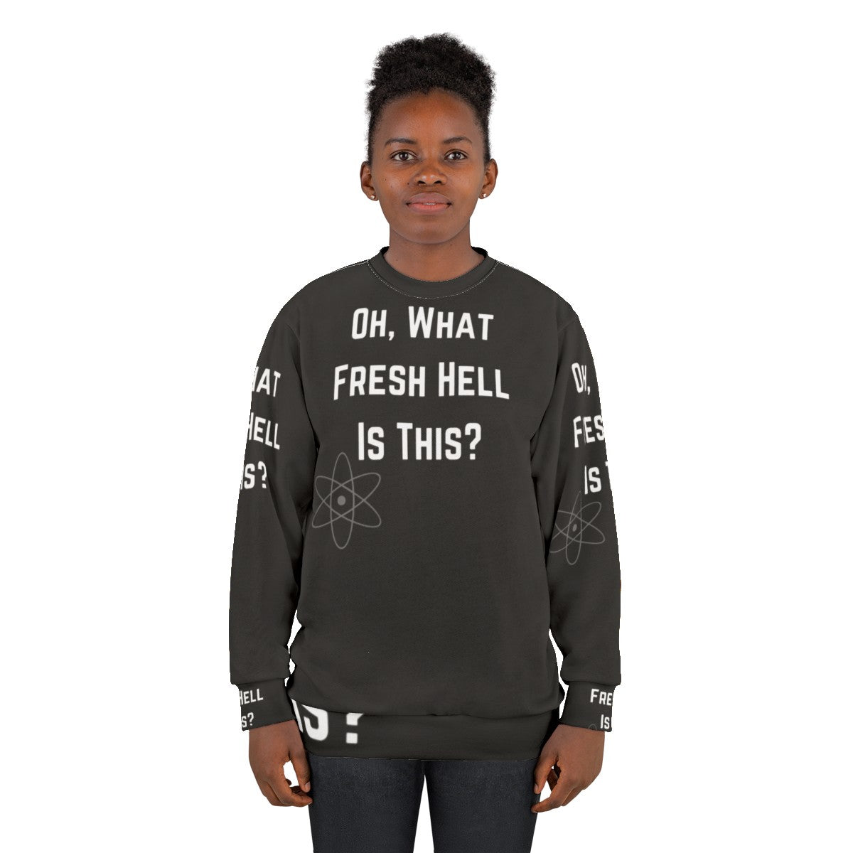 Fresh Hell Theory Big Bang Sweatshirt with Sheldon Quote - women