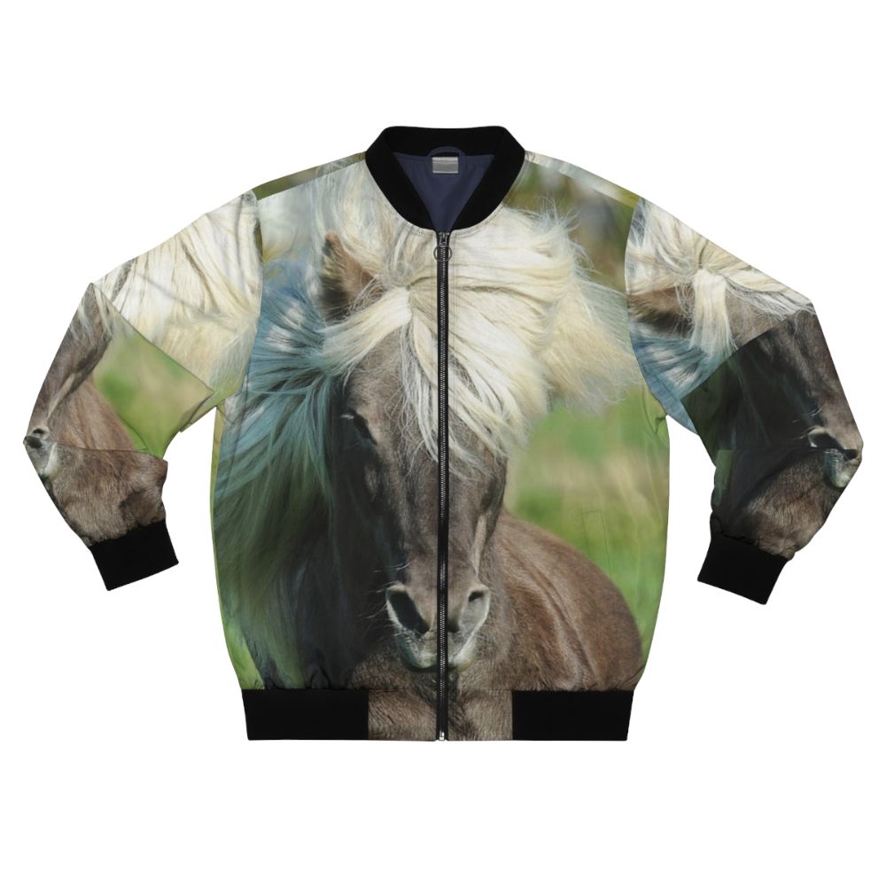 Windfarben Icelandic Horse Bomber Jacket