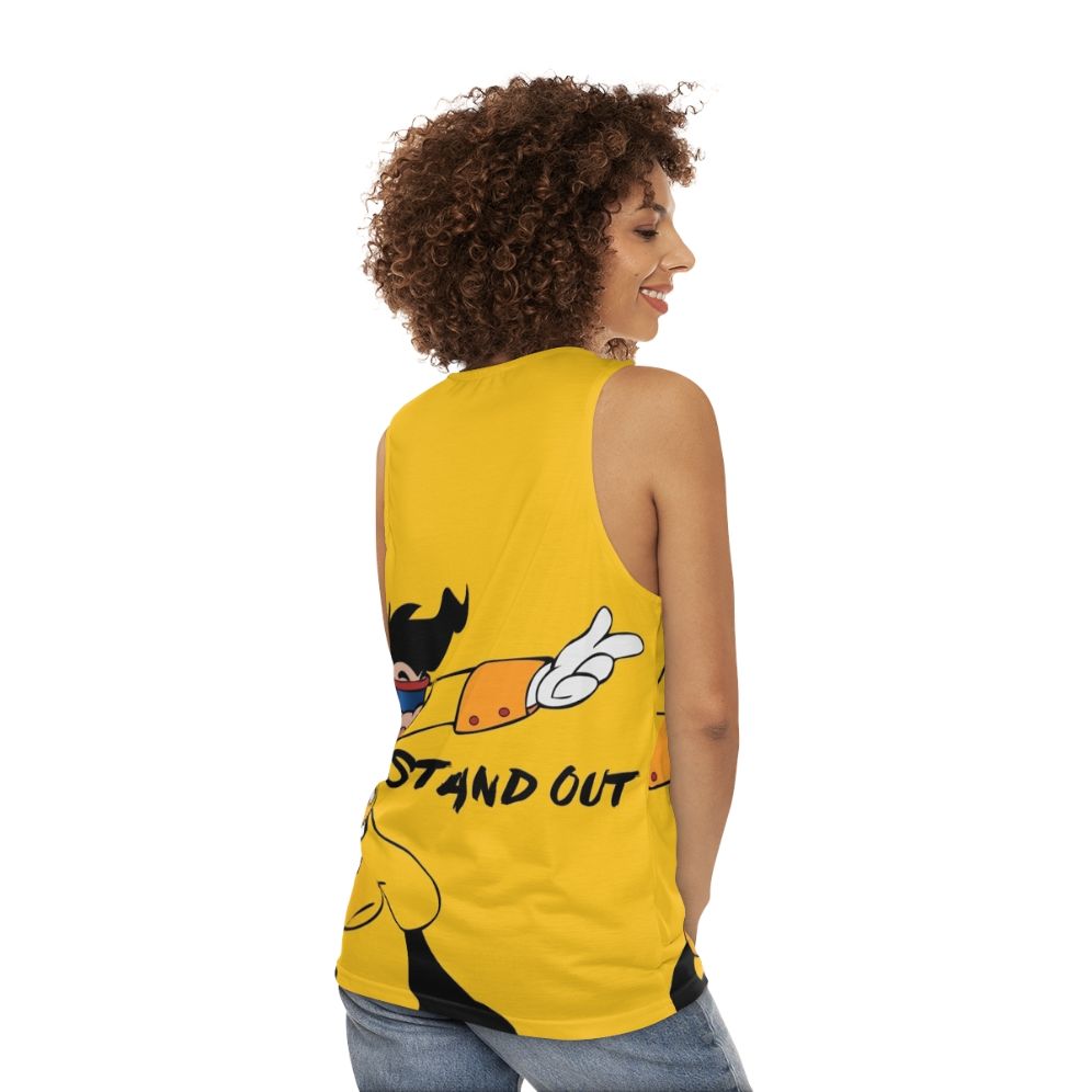 Retro 90s Unisex Stand Out Tank Top - women back