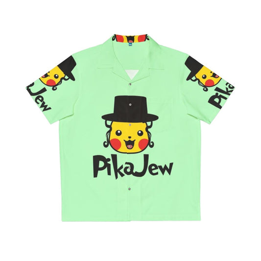 Pikajew Hawaiian Shirt featuring a Pikachu inspired tropical print design