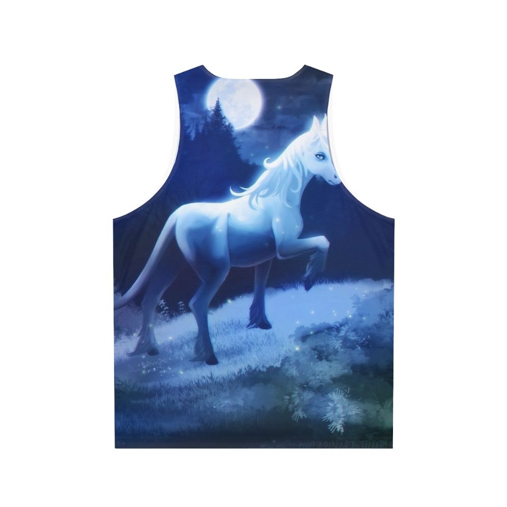 Unisex The Last Unicorn fantasy unicorn tank top - Back