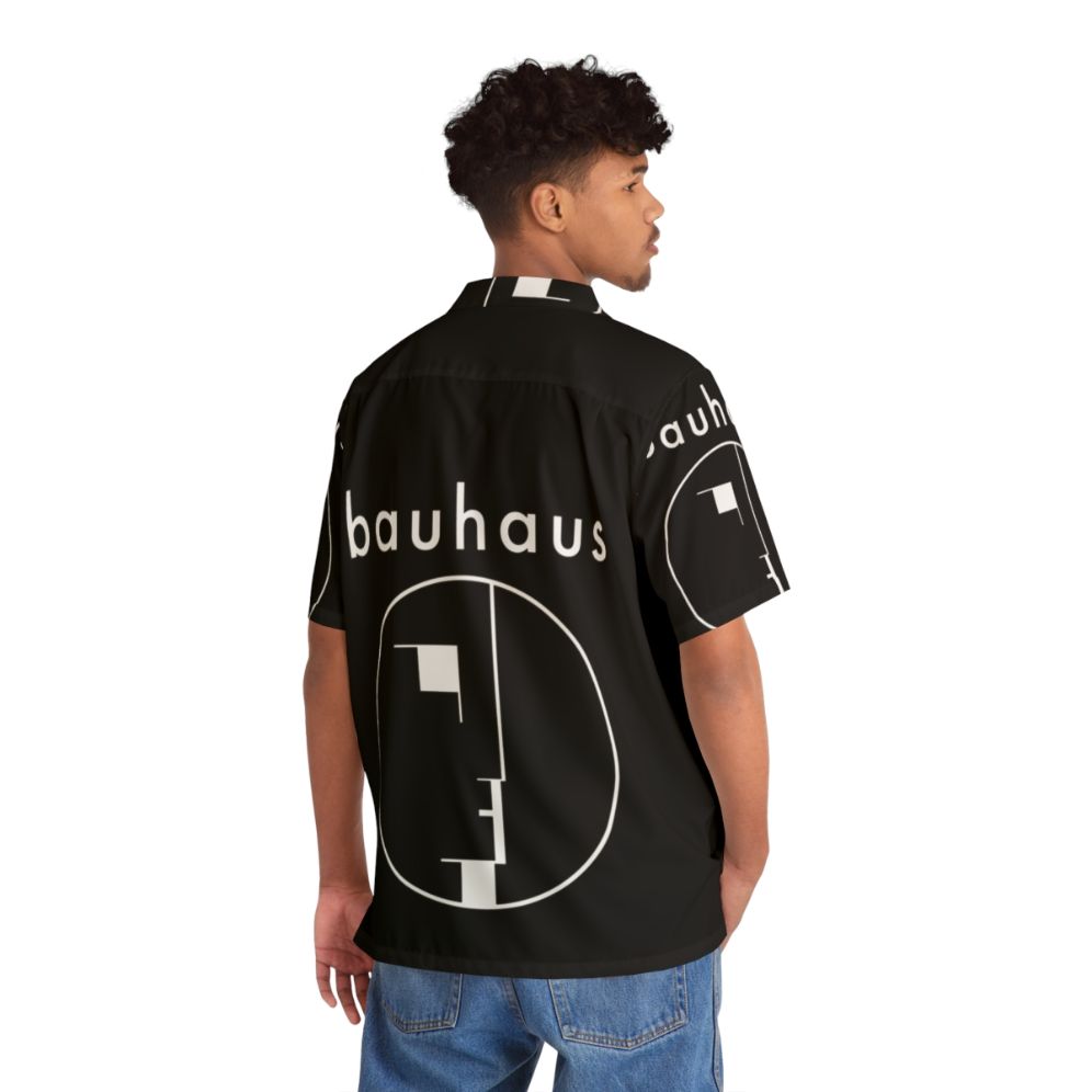 80s Music Bauhaus Post Punk Hawaiian Shirt - Flat lay