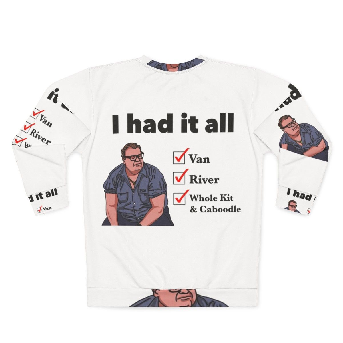 Matt Foley "Scared Straight" Chris Farley Inspired Sweatshirt - Back