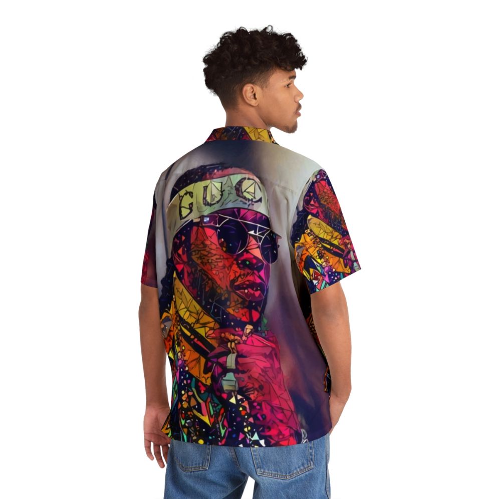 Abstract 2 Chainz Hawaiian Shirt - Flat lay