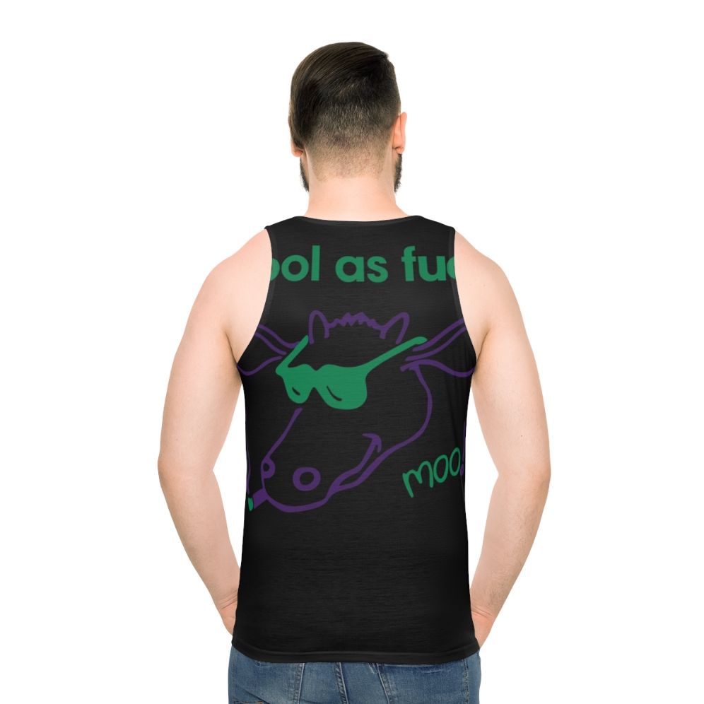 Inspiral Carpets unisex tank top with 90s indie rock design - men back