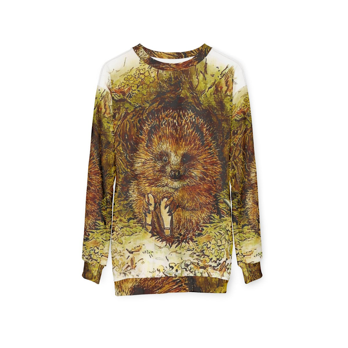 Beatrix Potter's Old Mr Pricklepin Hedgehog Design Sweatshirt - hanging