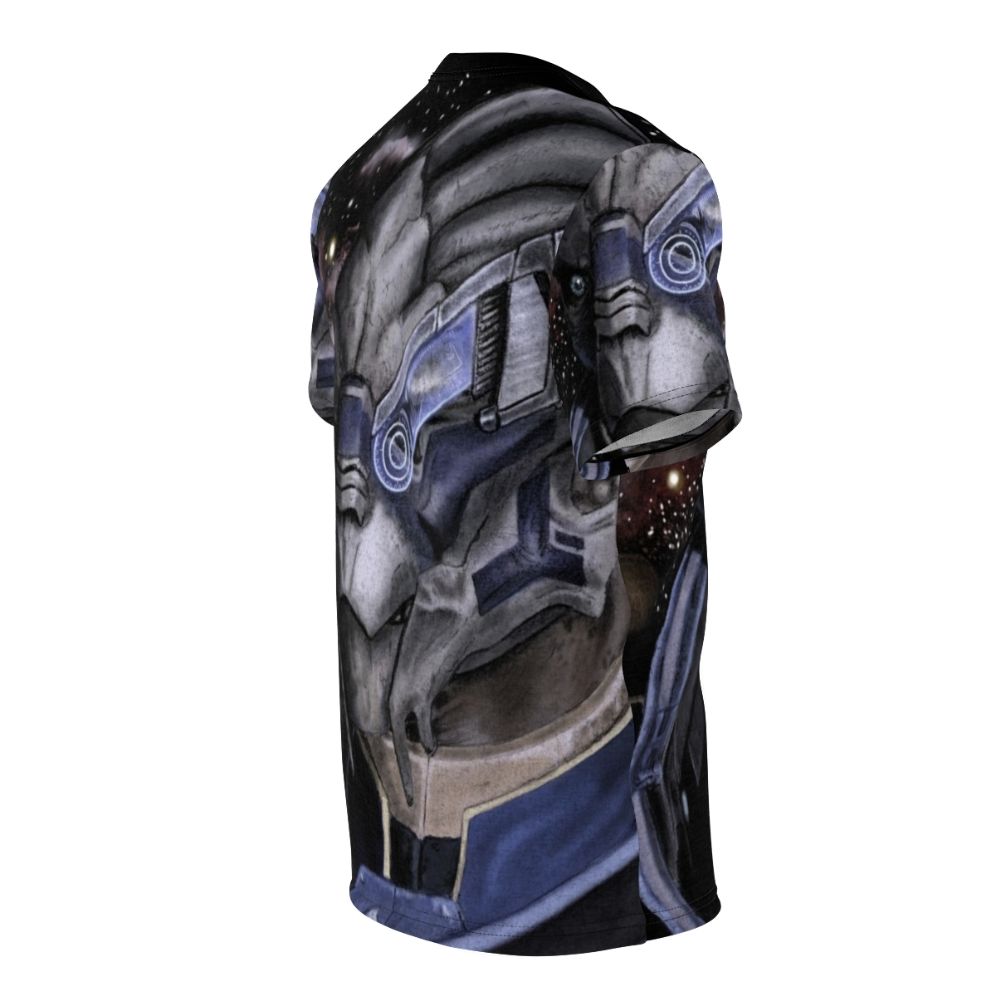 T-shirt featuring characters Garrus Vakarian and Thane Krios from the popular sci-fi game Mass Effect - men right