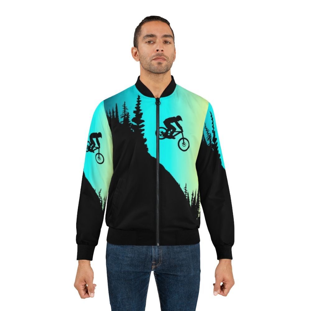 Mountain bike bomber jacket in vibrant colors - Lifestyle