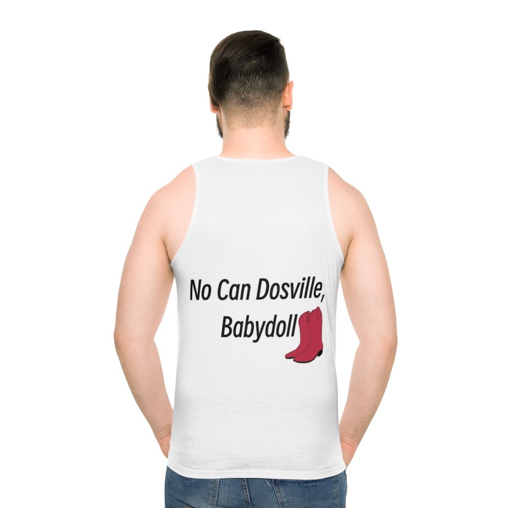 Unisex "No Can Dosville Babydoll" Tank Top from HIMYM - men back