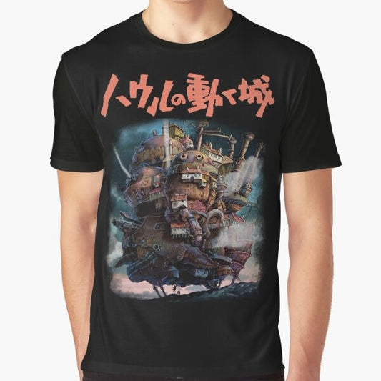 Kosmos Howls Moving Castle Anime Graphic T-Shirt