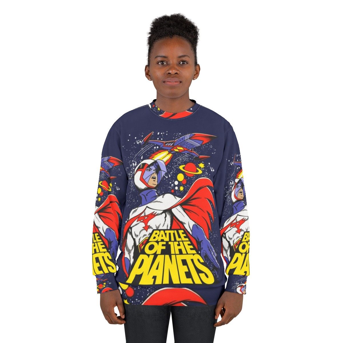 Battle Of The Planets Anime Cartoon Sweatshirt - women