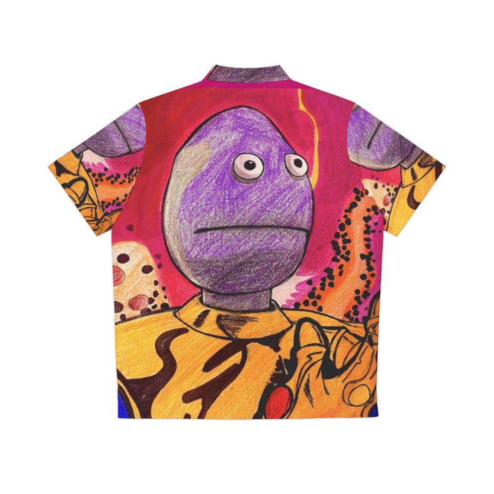 Randy Feltface Hawaiian Shirt with Inevitable Infinity Gauntlet Design - Back