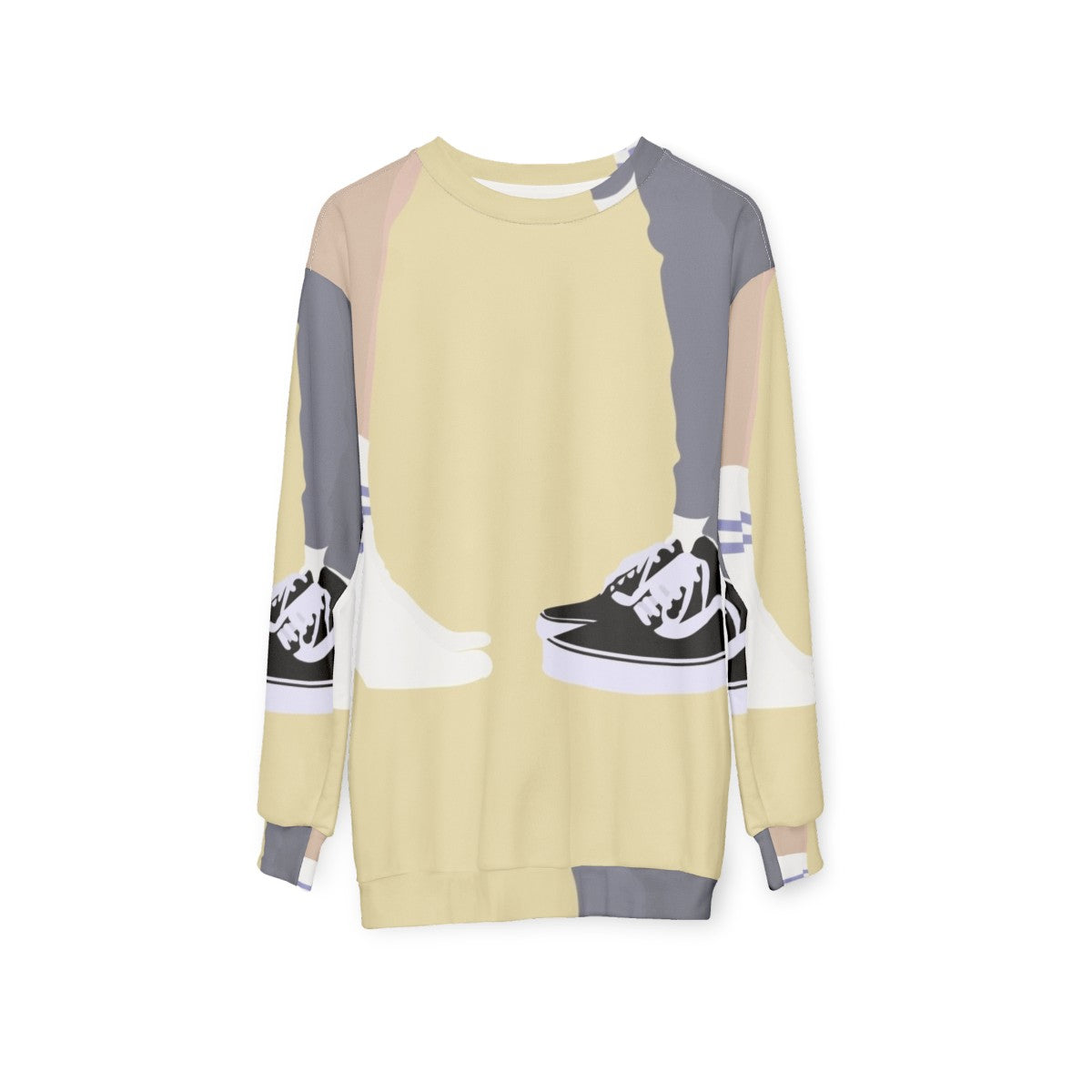 Heartstopper Nick and Charlie Feet Sweatshirt - hanging