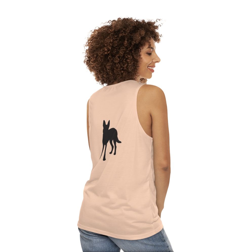 Carolina Dog Unisex Tank Top - women back