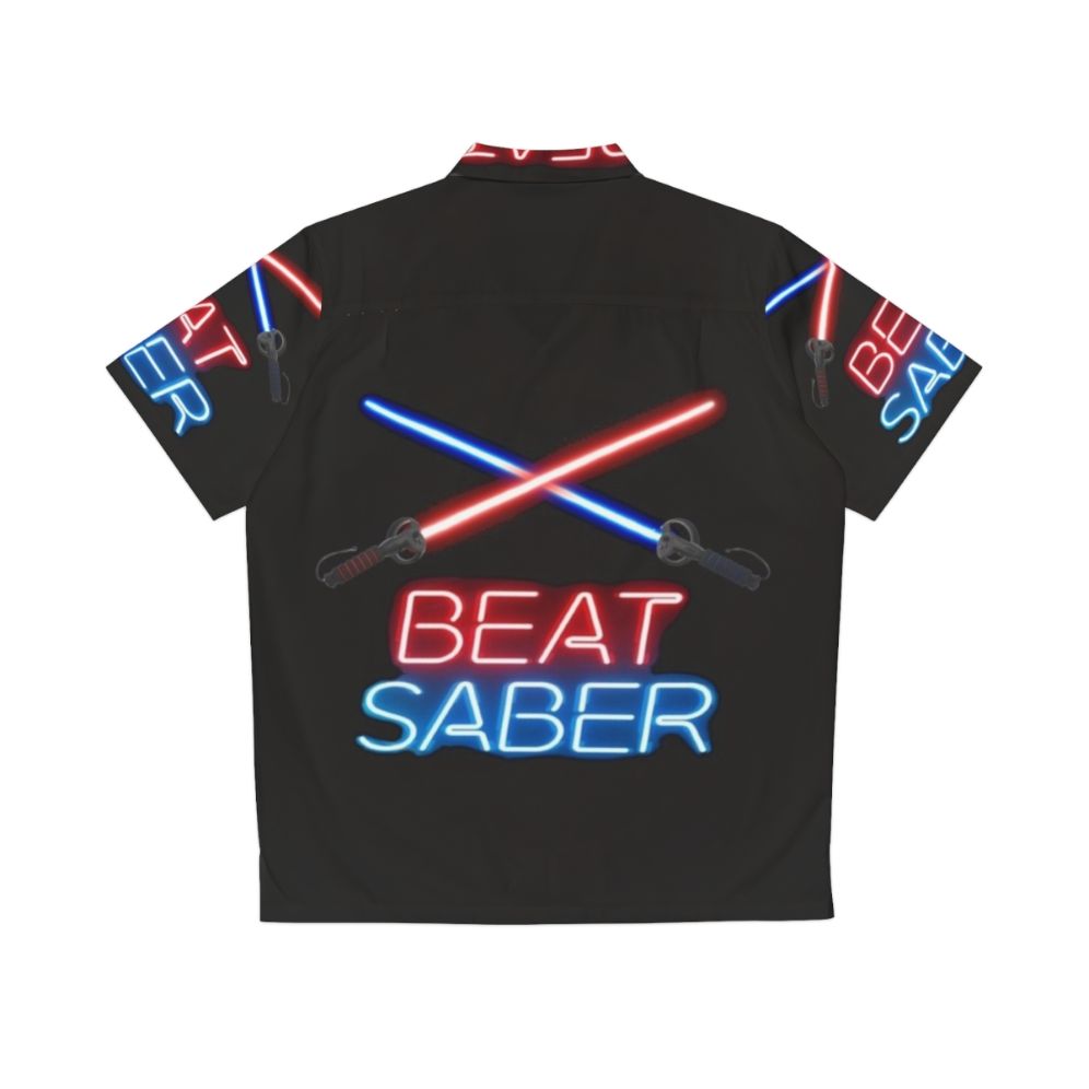 Beat Saber VR Hawaiian Shirt - Back