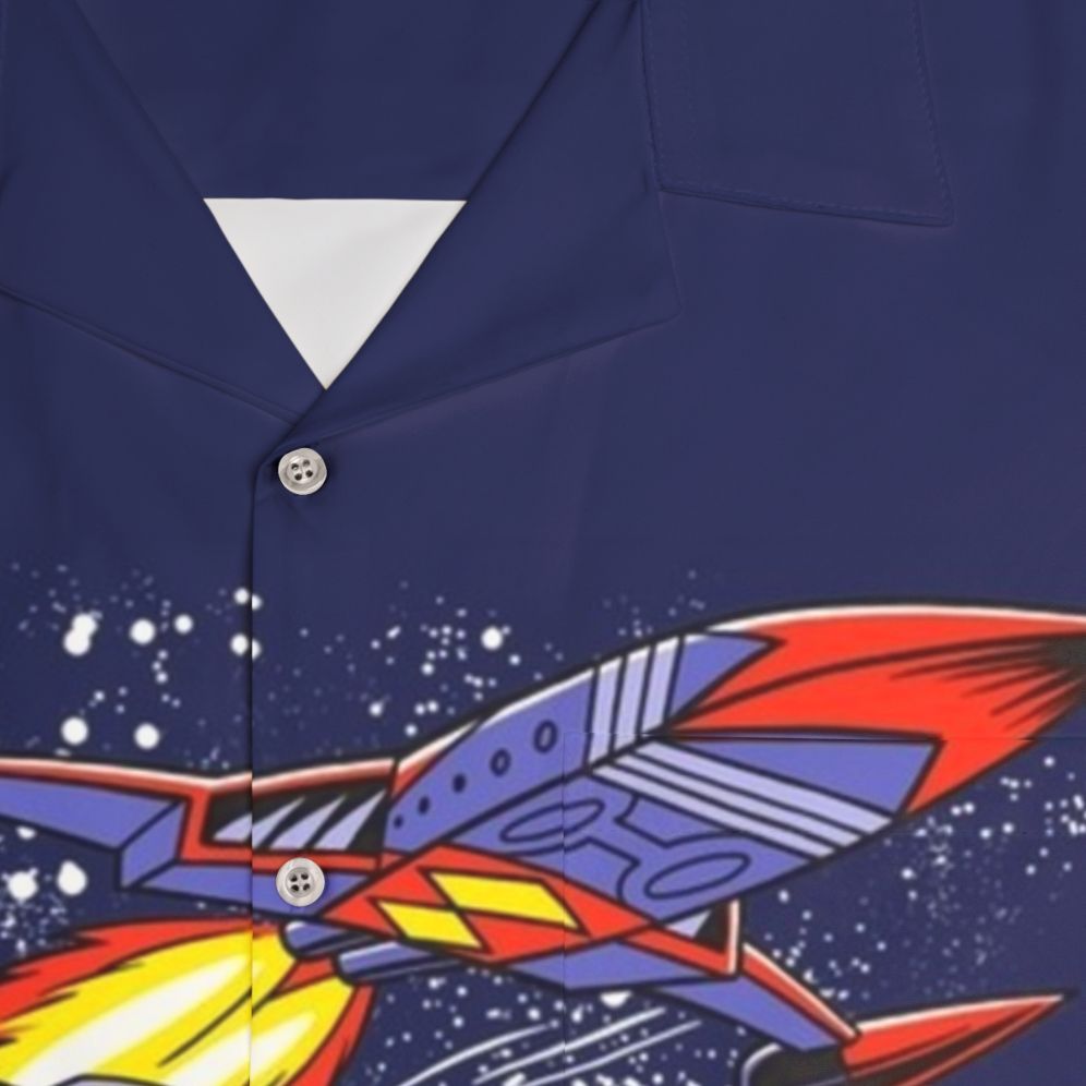 Battle of the Planets inspired Hawaiian shirt - Detail