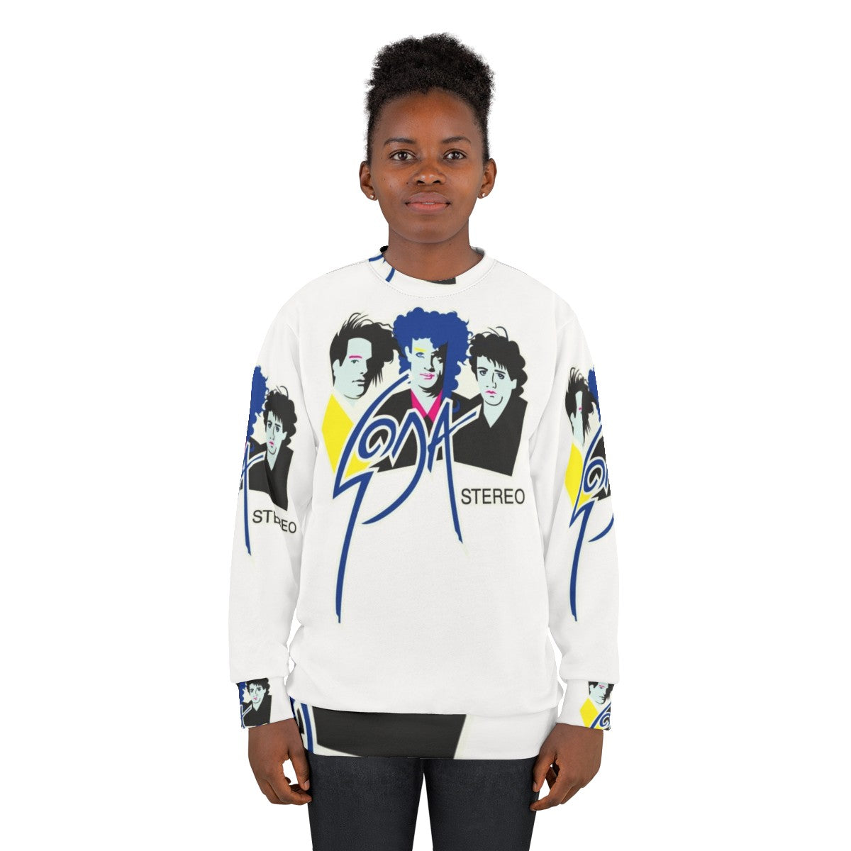 Soda Stereo Sweatshirt with low poly, fragment design - women