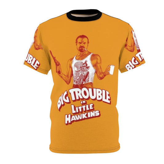 Retro "Big Trouble in Little Hawkins" T-Shirt with Stranger Things and Big Trouble in Little China Inspired Artwork