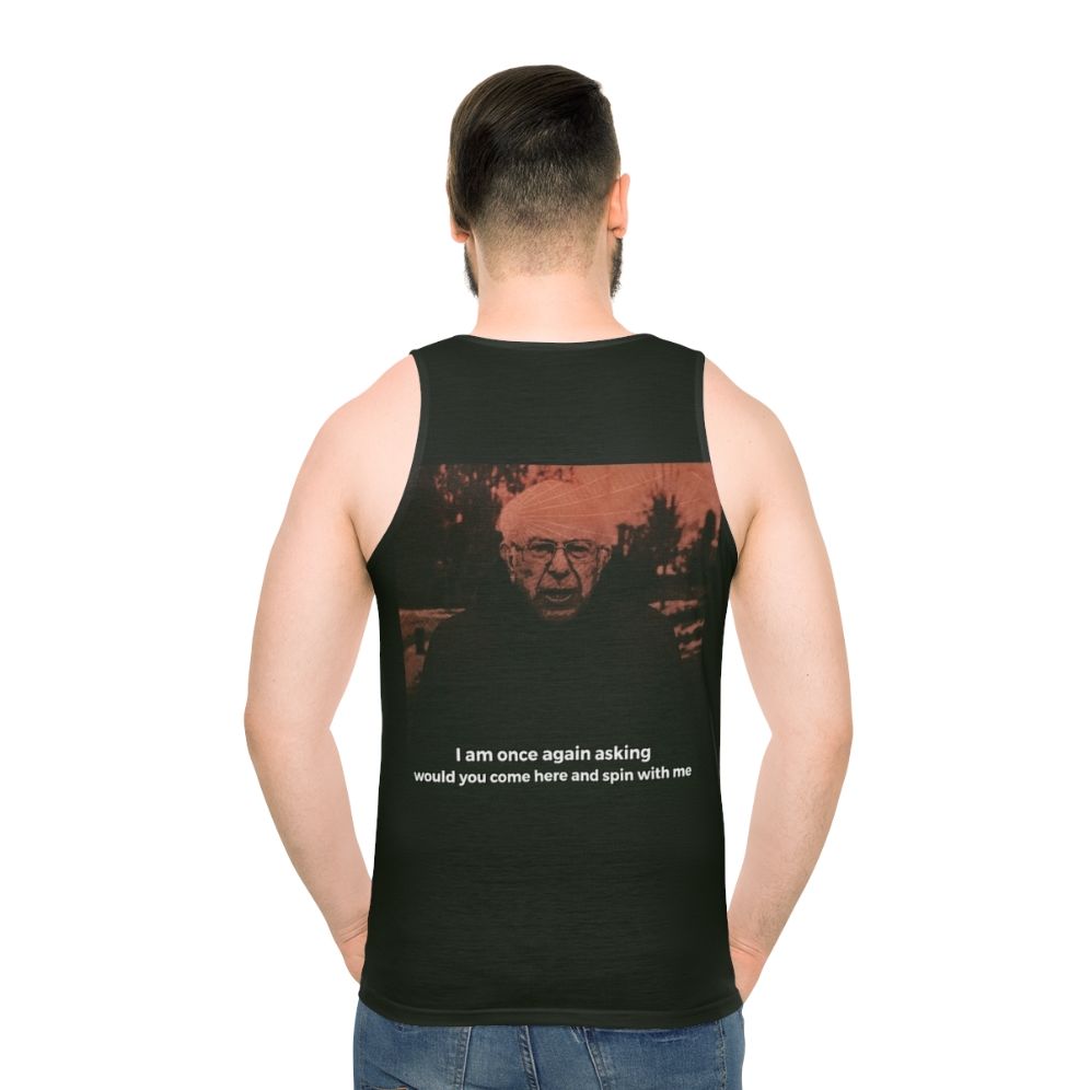 Unisex Bernie Sanders Turnover Tank Top - men back