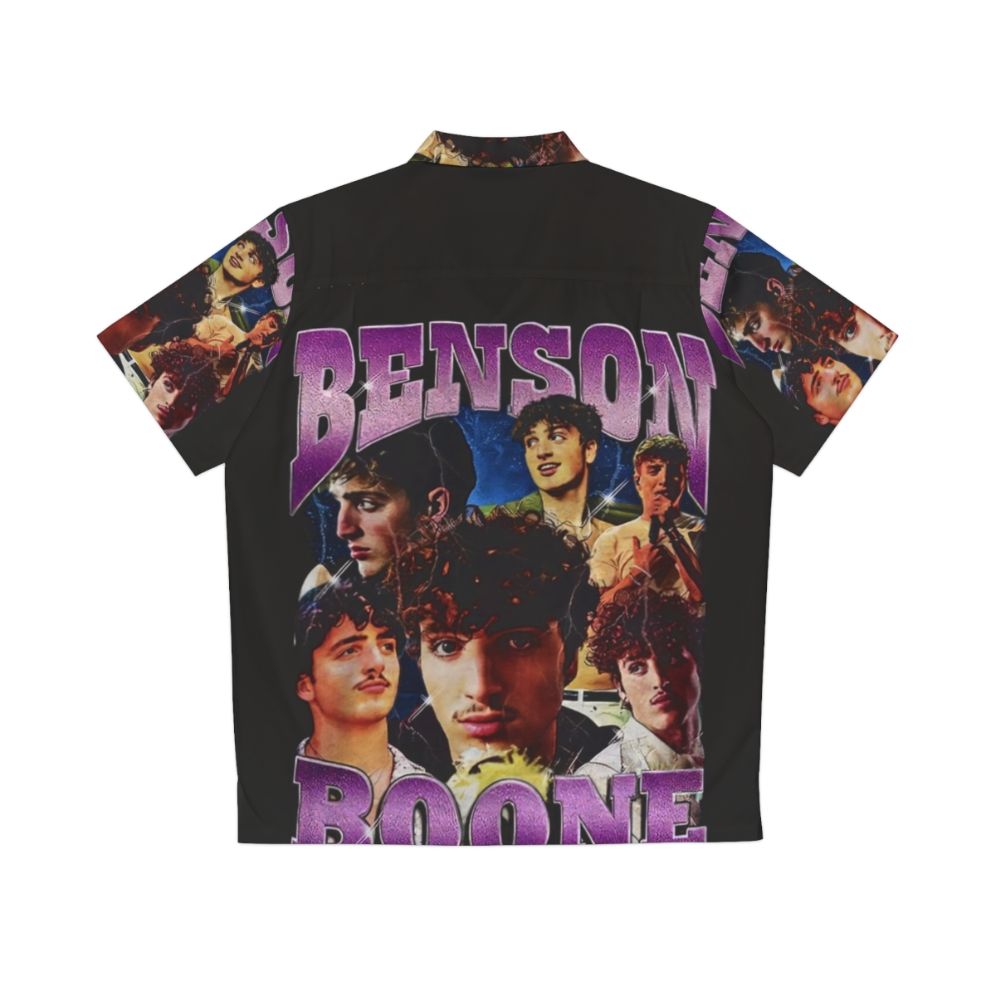 Benson Boone tropical Hawaiian shirt - Back