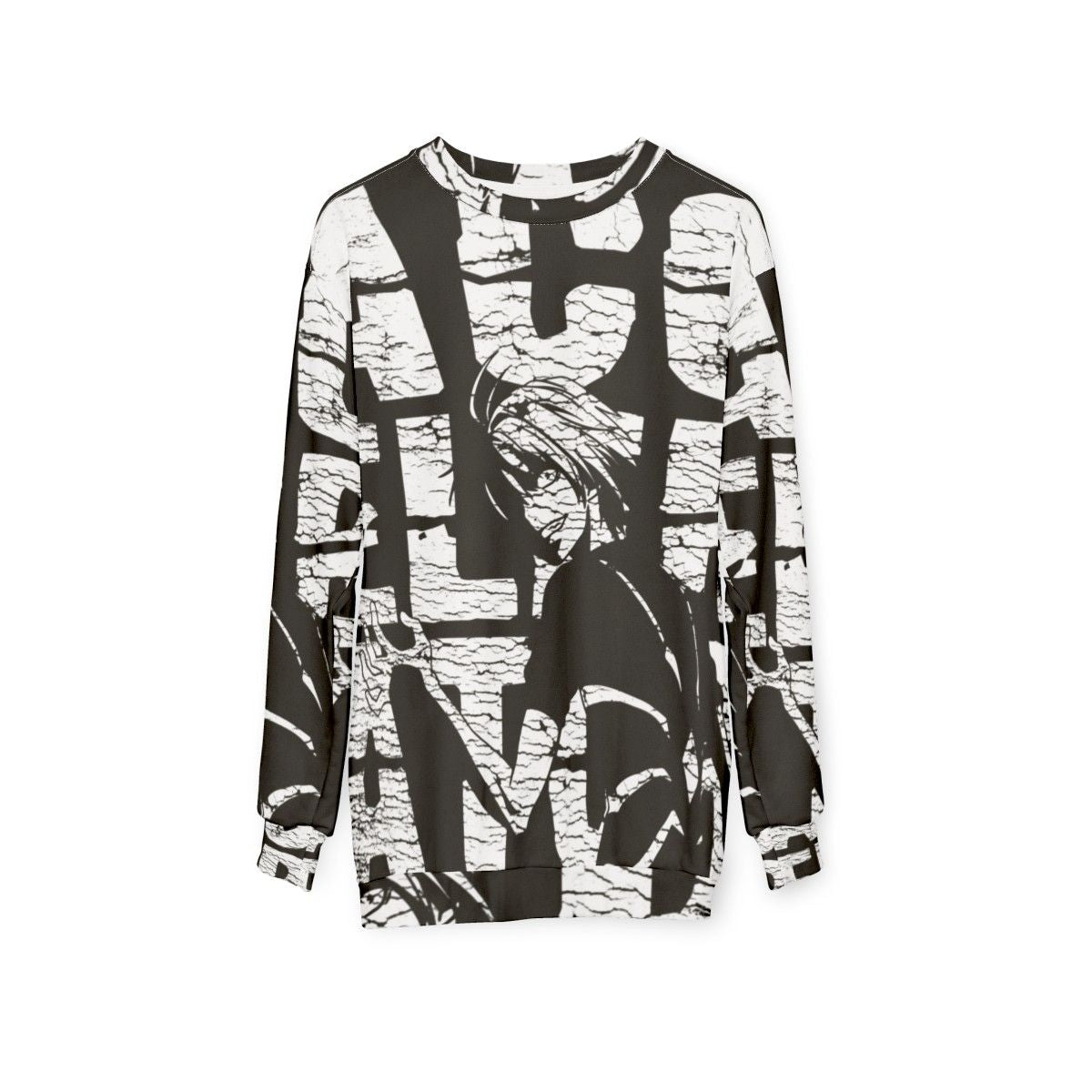 Accelerator Vintage Sweatshirt with Anime Graphic - hanging