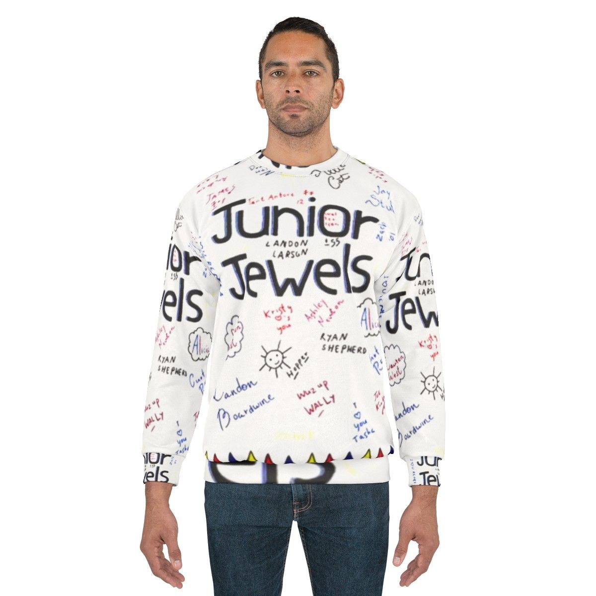 Junior jewel-tone sweatshirt for girls - men