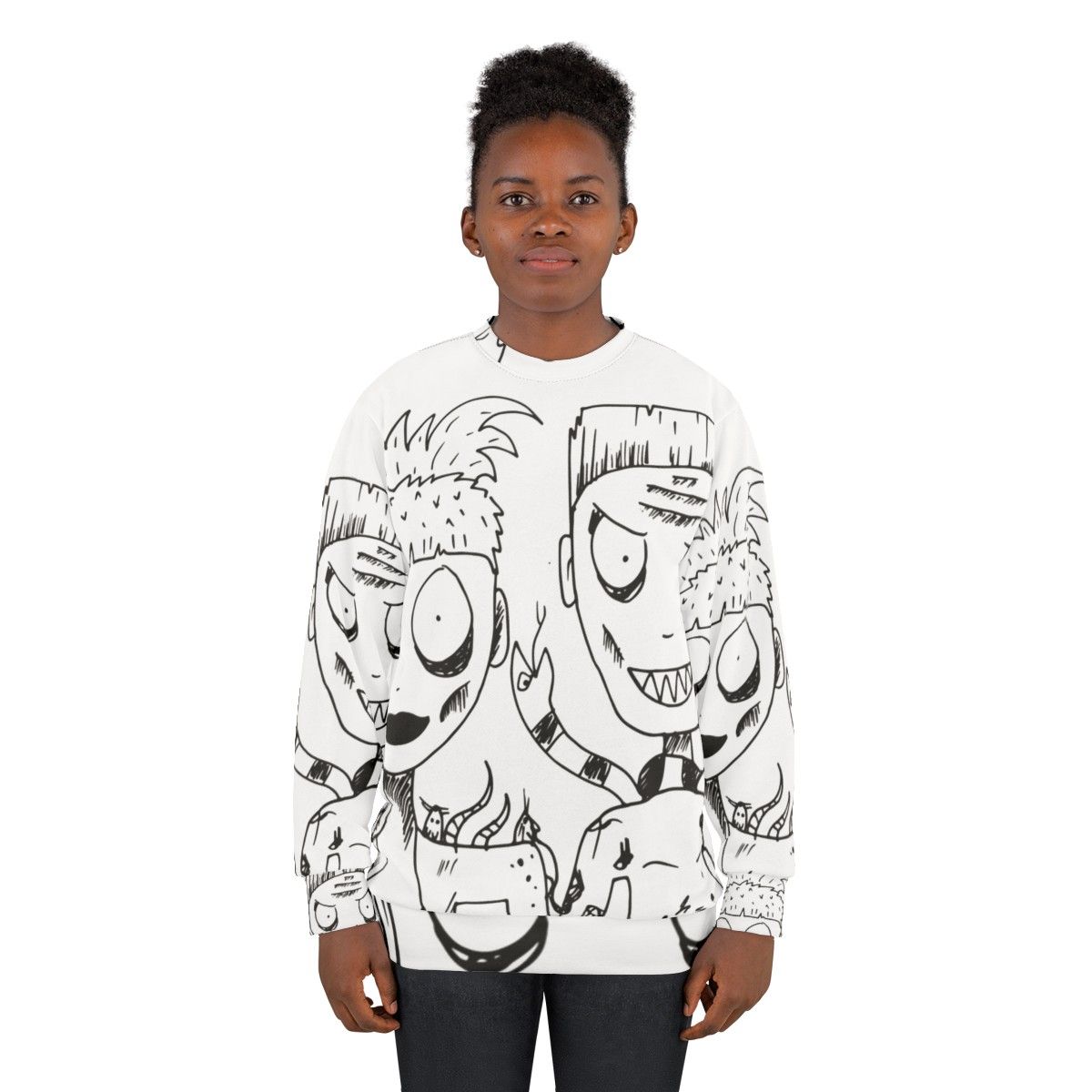 Die Antwoord Yolandi and Ninja Graphic Sweatshirt - women