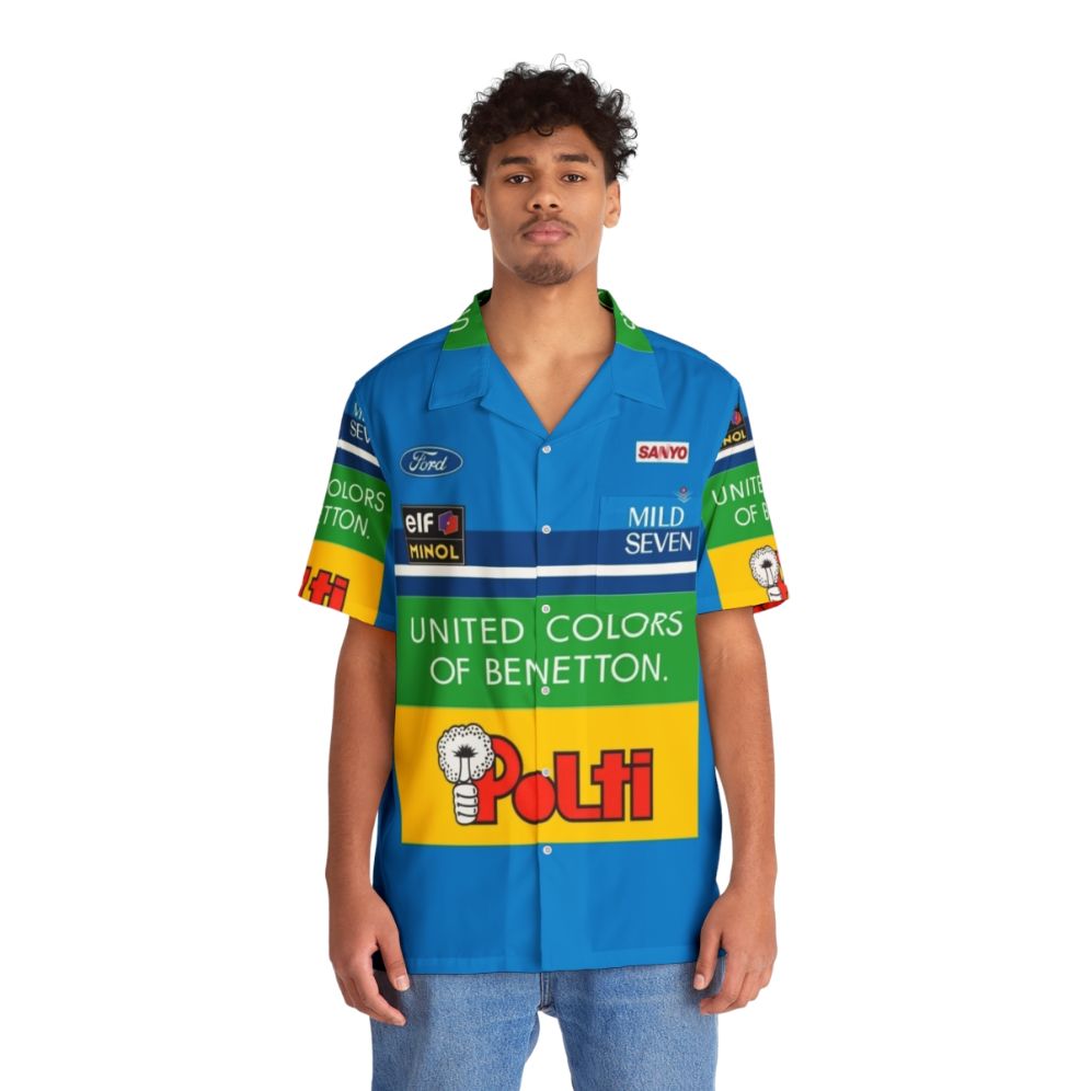 Gp2 Tribute Benetton Hawaiian Shirt - People Front