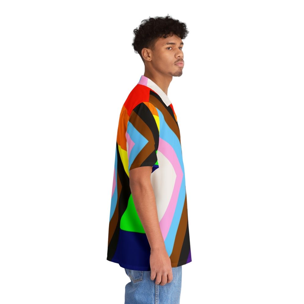 Inclusive Progress Pride Flag Hawaiian Shirt - People Pight