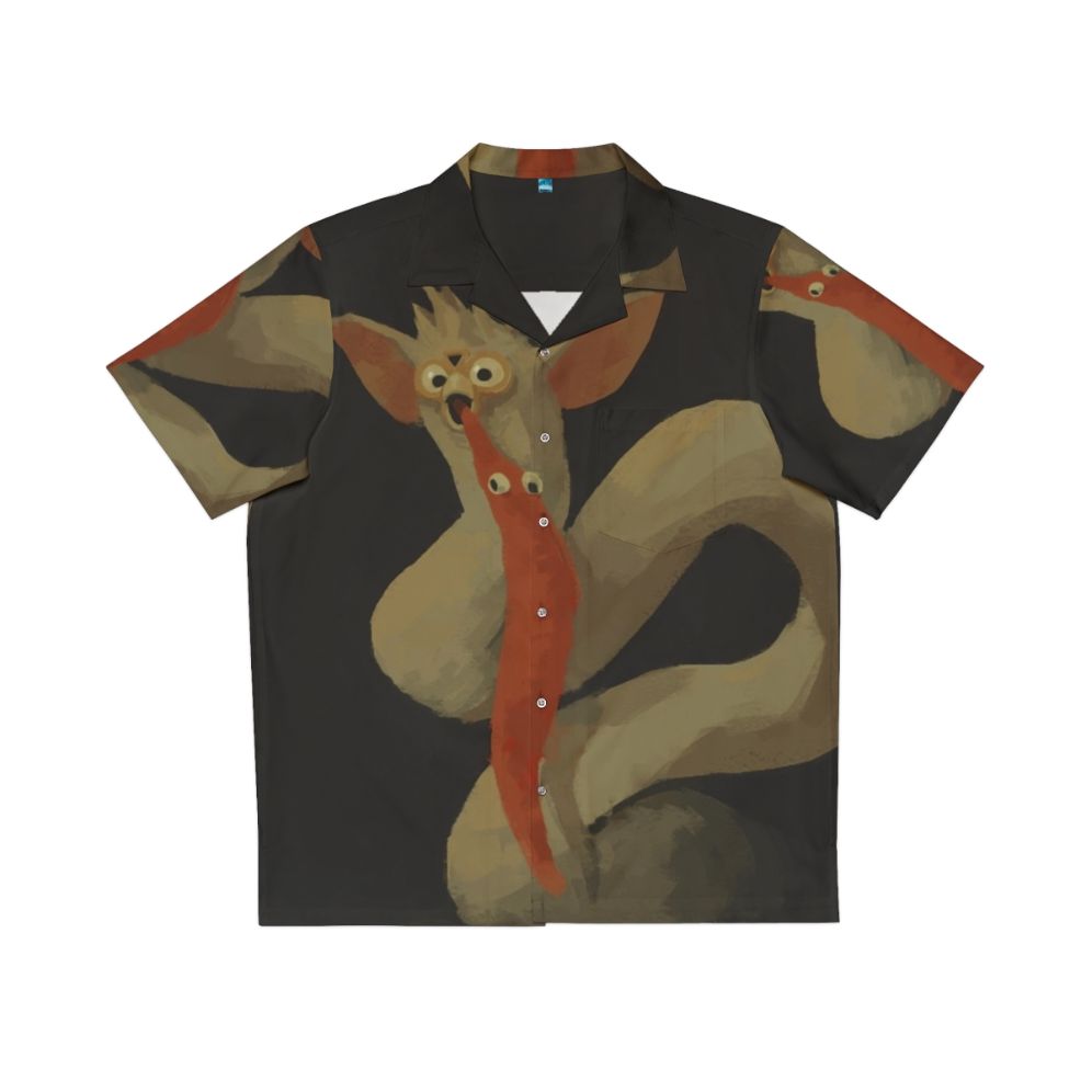 Cosmic Horror Hawaiian Shirt featuring the painting 'Saturn Devouring His Son'