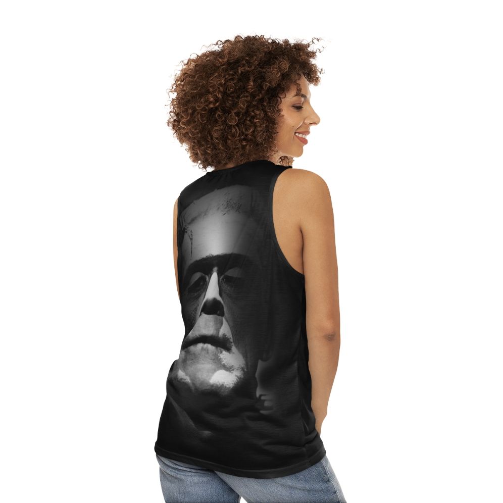 Boris Karloff Frankenstein Monster Unisex Tank Top - women back