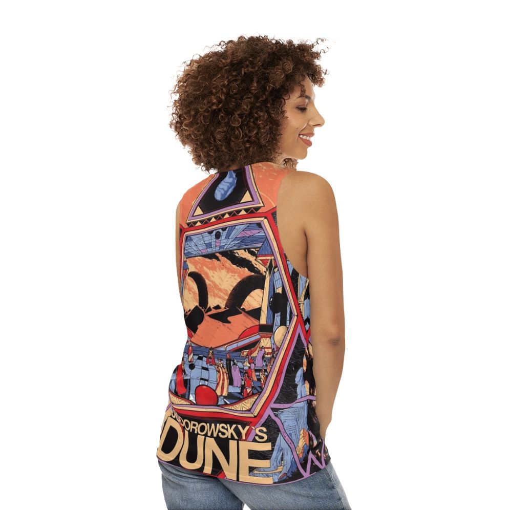 Jodorowsky's Dunes unisex sci-fi tank top - women back