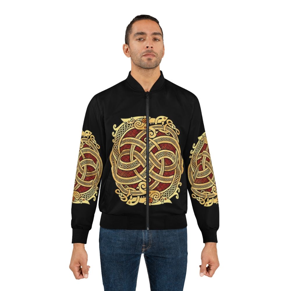 Celtic dragon design on a bomber jacket - Lifestyle